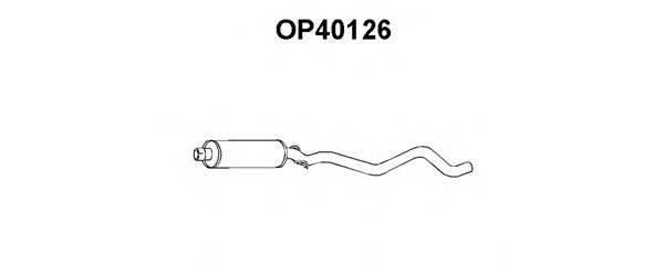 VENEPORTE OP40126 Середній глушник вихлопних газів