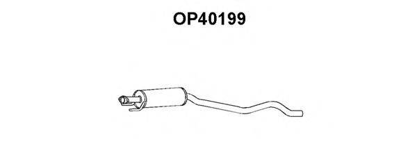 VENEPORTE OP40199 Середній глушник вихлопних газів