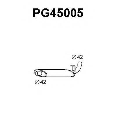 VENEPORTE PG45005 Середній глушник вихлопних газів