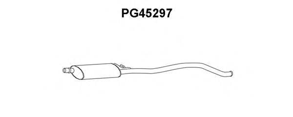 VENEPORTE PG45297 Середній глушник вихлопних газів