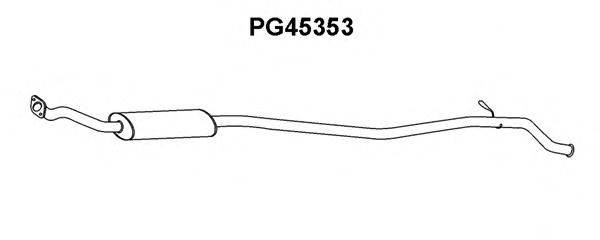 VENEPORTE PG45353 Середній глушник вихлопних газів