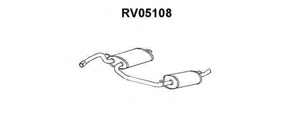 VENEPORTE RV05108 Глушник вихлопних газів кінцевий