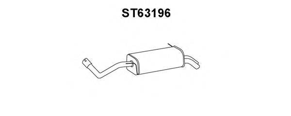 VENEPORTE ST63196 Глушник вихлопних газів кінцевий