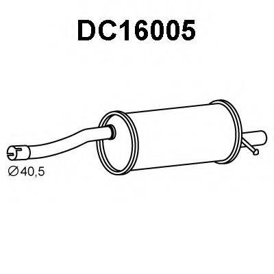 VENEPORTE DC16005 Глушник вихлопних газів кінцевий