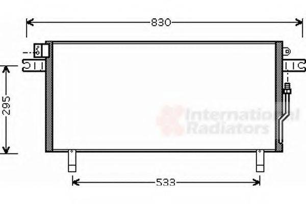 VAN WEZEL 13005268 Конденсатор, кондиціонер