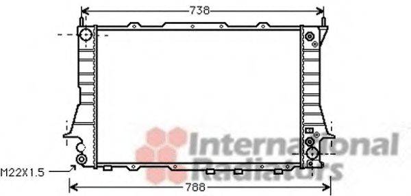 VAN WEZEL 03002101 Радіатор, охолодження двигуна