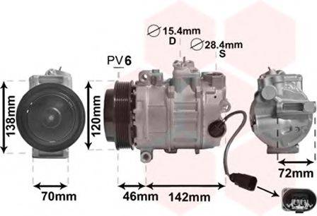 VAN WEZEL 7400K074 Компресор, кондиціонер