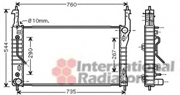 VAN WEZEL 37002424 Радіатор, охолодження двигуна