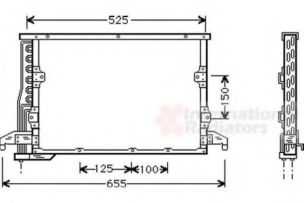 VAN WEZEL 06005190 Конденсатор, кондиціонер