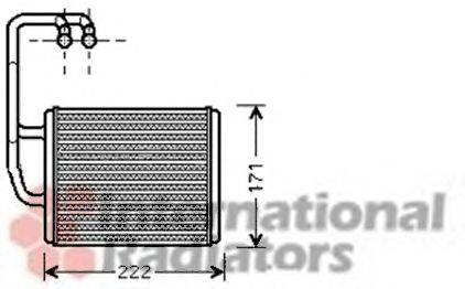 VAN WEZEL 83006076 Теплообмінник, опалення салону