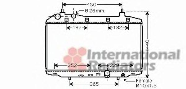 VAN WEZEL 25002188 Радіатор, охолодження двигуна