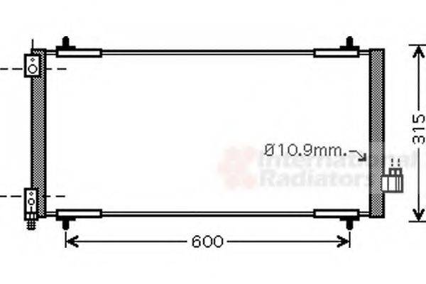 VAN WEZEL 40005301 Конденсатор, кондиціонер