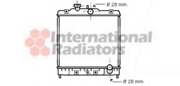 VAN WEZEL 25002031 Радіатор, охолодження двигуна