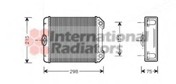 VAN WEZEL 30006172 Теплообмінник, опалення салону