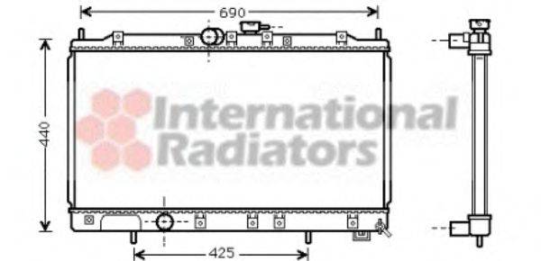 VAN WEZEL 32002122 Радіатор, охолодження двигуна