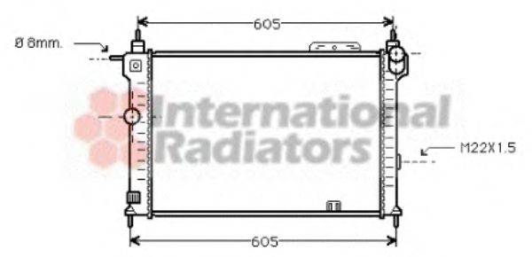 VAN WEZEL 37002028 Радіатор, охолодження двигуна