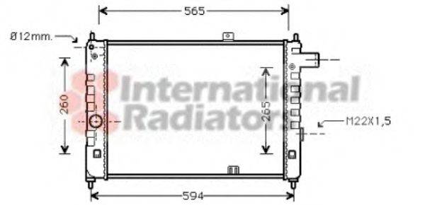 VAN WEZEL 37002052 Радіатор, охолодження двигуна