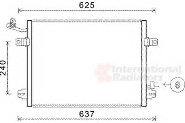 VAN WEZEL 21005048 Конденсатор, кондиціонер