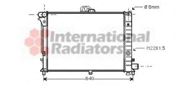 VAN WEZEL 47002006 Радіатор, охолодження двигуна