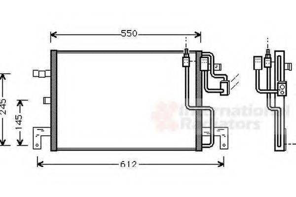 VAN WEZEL 47005032 Конденсатор, кондиціонер