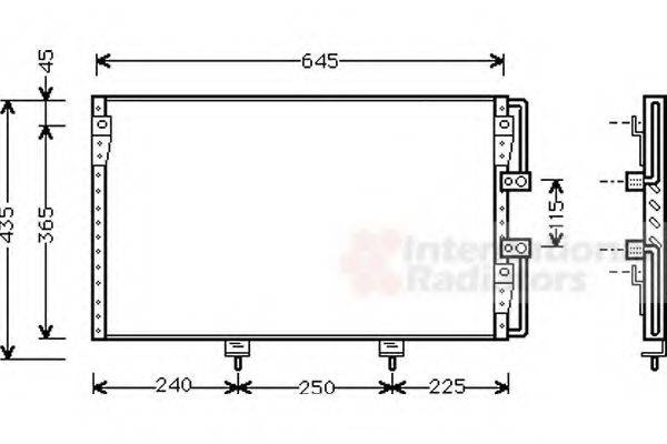 VAN WEZEL 53005226 Конденсатор, кондиціонер