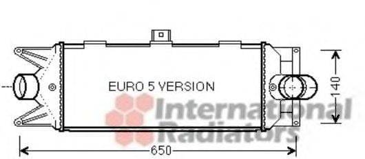 VAN WEZEL 28004100 Інтеркулер