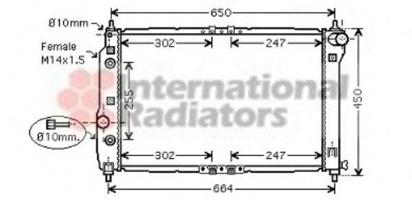 VAN WEZEL 81002068 Радіатор, охолодження двигуна