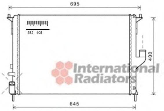 VAN WEZEL 43002477 Радіатор, охолодження двигуна