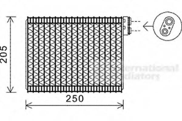 VAN WEZEL 4000V352 Випарник, кондиціонер