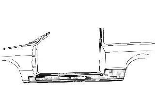 VAN WEZEL 1837101 Накладка порога