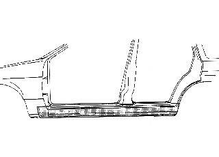 VAN WEZEL 5880104 Накладка порога