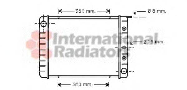 VAN WEZEL 59002003 Радіатор, охолодження двигуна