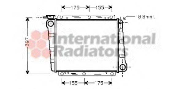 VAN WEZEL 59002006 Радіатор, охолодження двигуна