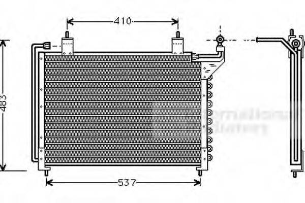 VAN WEZEL 77005013 Конденсатор, кондиціонер