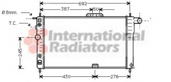 VAN WEZEL 81002002 Радіатор, охолодження двигуна