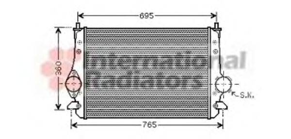 VAN WEZEL 58004251 Інтеркулер