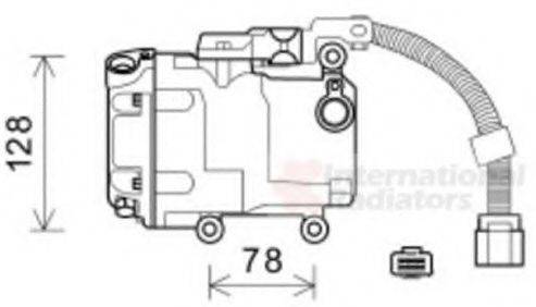 VAN WEZEL 5300K582 Компресор, кондиціонер