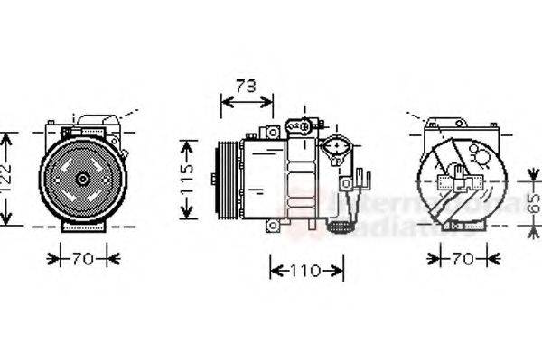 VAN WEZEL 5800K240 Компресор, кондиціонер