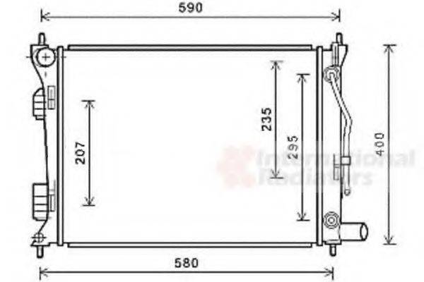 VAN WEZEL 82002276 Радіатор, охолодження двигуна