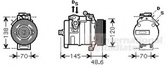 VAN WEZEL 0600K345 Компресор, кондиціонер