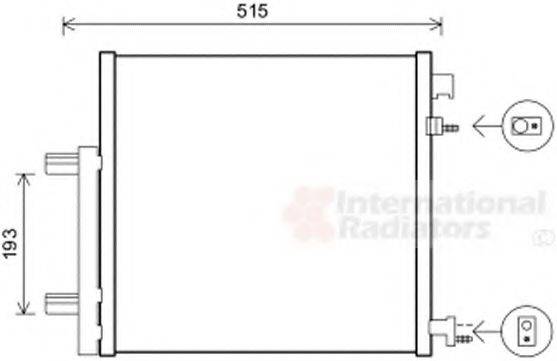 VAN WEZEL 81005140 Конденсатор, кондиціонер