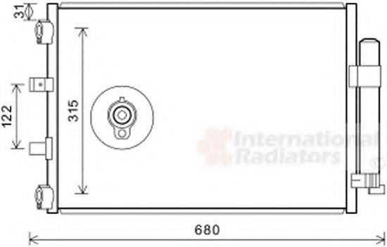 VAN WEZEL 18005487 Конденсатор, кондиціонер