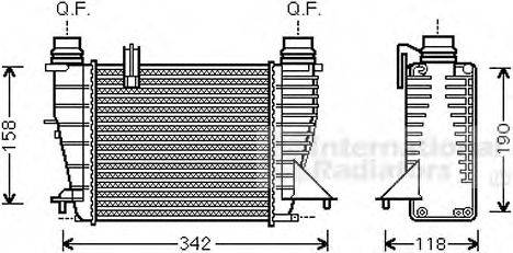 VAN WEZEL 43004553 Інтеркулер