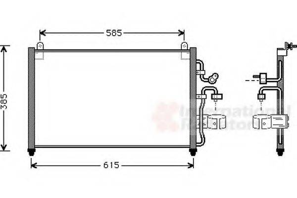 VAN WEZEL 81005013 Конденсатор, кондиціонер