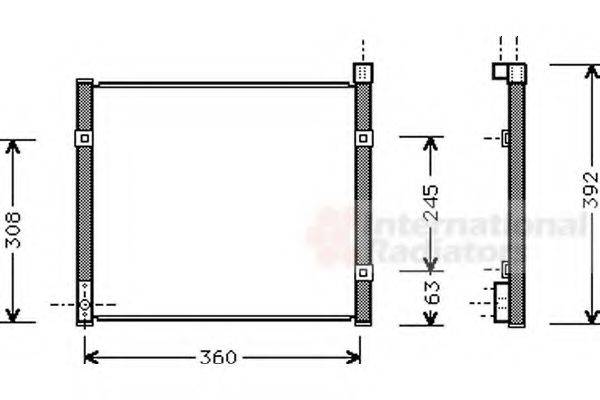 VAN WEZEL 25005095 Конденсатор, кондиціонер