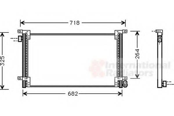 VAN WEZEL 28005044 Конденсатор, кондиціонер