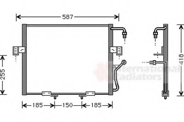 VAN WEZEL 83005011 Конденсатор, кондиціонер