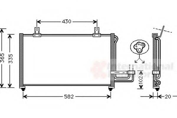 VAN WEZEL 83005013 Конденсатор, кондиціонер