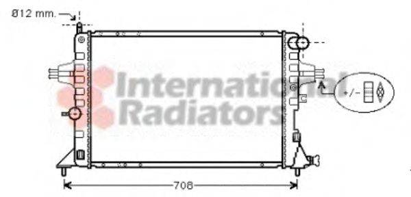 VAN WEZEL 37002293 Радіатор, охолодження двигуна