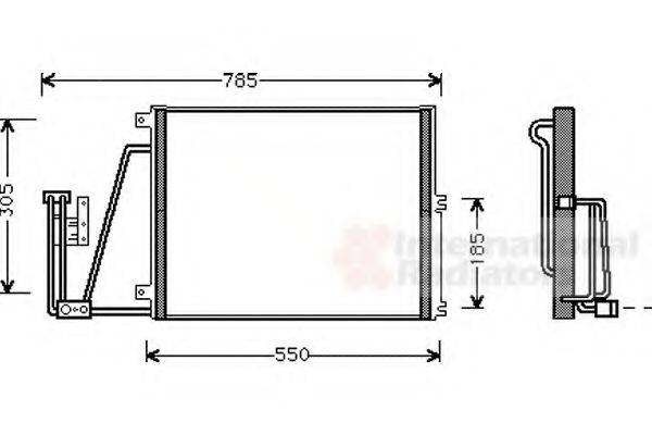 VAN WEZEL 37005265 Конденсатор, кондиціонер